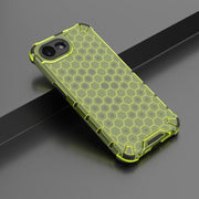 For iPhone 16e Honeycomb Shockproof Phone Case(Green)