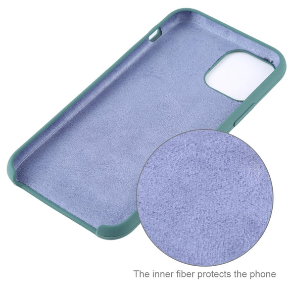 Solid Silicone Phone Case For iPhone 16 Plus(Dark Blue)