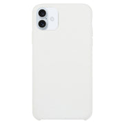 For iPhone 16 Solid Silicone Phone Case(White)