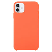 Solid Silicone Phone Case For iPhone 16(Orange)