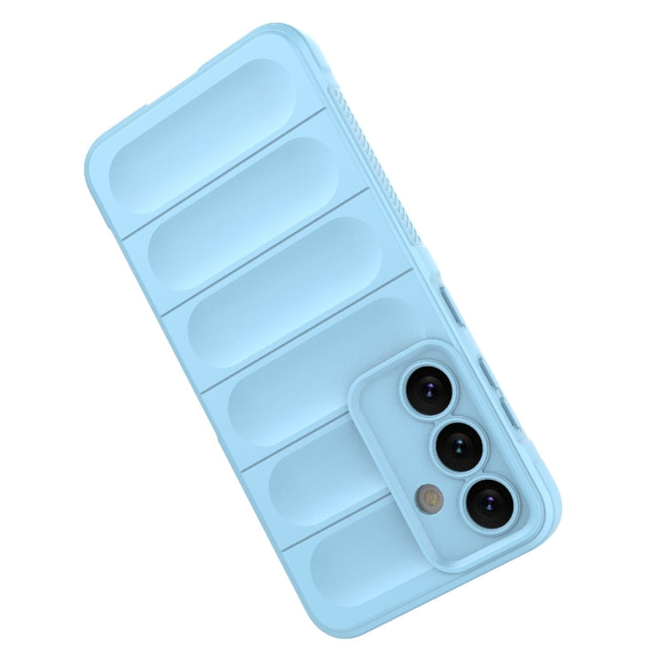 For Samsung Galaxy S24 5G Magic Shield TPU + Flannel Phone Case(Grey)