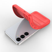 For Samsung Galaxy S24 5G Magic Shield TPU + Flannel Phone Case(White)