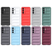 For Samsung Galaxy S24 5G Magic Shield TPU + Flannel Phone Case(White)