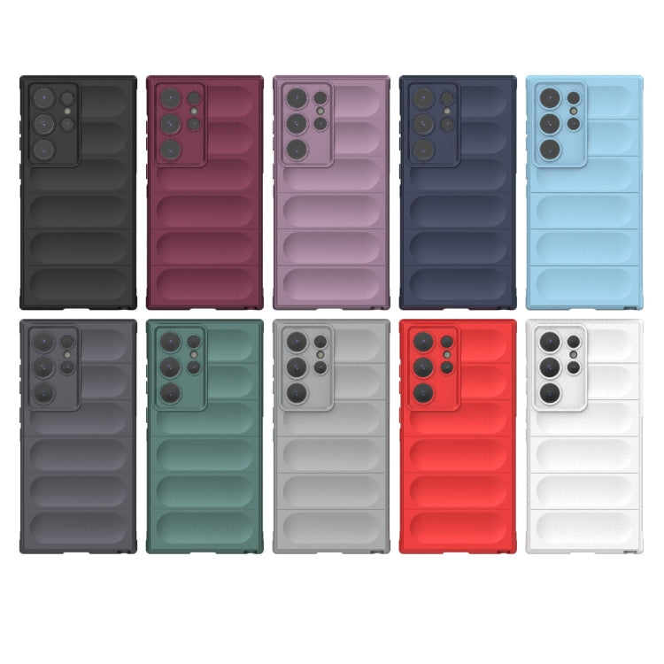 For Samsung Galaxy S24 Ultra 5G Magic Shield TPU + Flannel Phone Case(Grey)