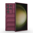 For Samsung Galaxy S24 Ultra 5G Magic Shield TPU + Flannel Phone Case(Wine Red) - Galaxy S24 Ultra 5G Cases by PMC TechLife | Online Shopping South Africa | PMC TechLife