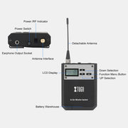 XTUGA  IEM1100 Professional Wireless In Ear Monitor System 4 BodyPacks(US Plug)