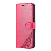 For iPhone 15 Pro Max AZNS Sheepskin Texture Flip Leather Phone Case(Red)