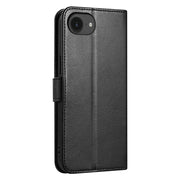 For iPhone 16e AZNS Sheepskin Texture Flip Leather Phone Case(Black)
