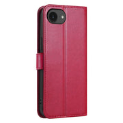 For iPhone 16e AZNS Sheepskin Texture Flip Leather Phone Case(Red)
