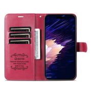 For iPhone 16e AZNS Sheepskin Texture Flip Leather Phone Case(Red)