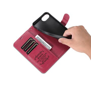 For iPhone 16e AZNS Sheepskin Texture Flip Leather Phone Case(Red)
