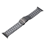 For Apple Watch SE 40mm Safety Buckle Titanium Steel Watch Band(Grey)