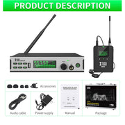XTUGA SEM100 Professional Wireless In Ear Monitor System 1 BodyPacks(UK Plug)