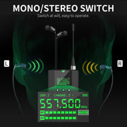 XTUGA SEM100 Professional Wireless In Ear Monitor System 2 BodyPacks(EU Plug)