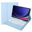 For Samsung Galaxy Tab S9+ A810B Pen Slot Detachable Bluetooth Keyboard Leather Tablet Case(Sky Blue) - Samsung Keyboard by PMC TechLife | Online Shopping South Africa | PMC TechLife