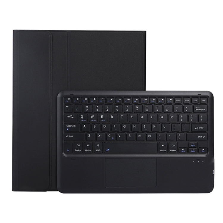 For Samsung Galaxy Tab S10+ 12.4 A810B-A Touch Pad Detachable Bluetooth Keyboard Leather Tablet Case(Black)