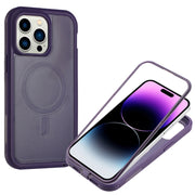 For iPhone 12 Pro Max Defender Series XT MagSafe Magnetic PC + TPU Shockproof Phone Case(Dark Purple)