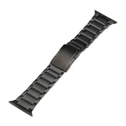 For Apple Watch Series 6 44mm Five Beads Turtle Buckle Titanium Steel Watch Band(Grey)