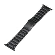 For Apple Watch Series 4 44mm Five Beads Turtle Buckle Titanium Steel Watch Band(Black) - Watch Bands by PMC TechLife | Online Shopping South Africa | PMC TechLife