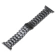 For Apple Watch SE 2022 40mm Five Beads Titanium Steel Watch Band(Grey) - Watch Bands by PMC TechLife | Online Shopping South Africa | PMC TechLife