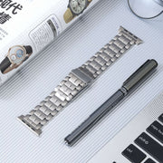 For Apple Watch SE 40mm Five Beads Titanium Steel Watch Band(Silver)