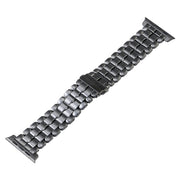 For Apple Watch SE 44mm Five Beads Titanium Steel Watch Band(Grey)