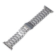 For Apple Watch 42mm Five Beads Titanium Steel Watch Band(Silver) - Watch Bands by PMC TechLife | Online Shopping South Africa | PMC TechLife