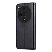 For OPPO Find X7 AZNS Sheepskin Texture Flip Leather Phone Case(Black)