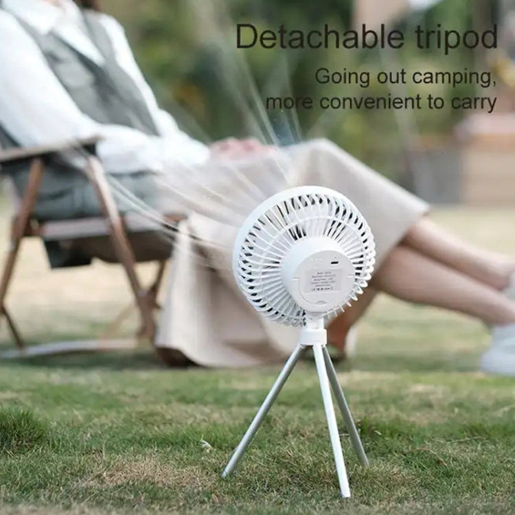 DQ213 4000mAh Outdoor Portable Camping Fan Tent Hanging Vertical Light(White)