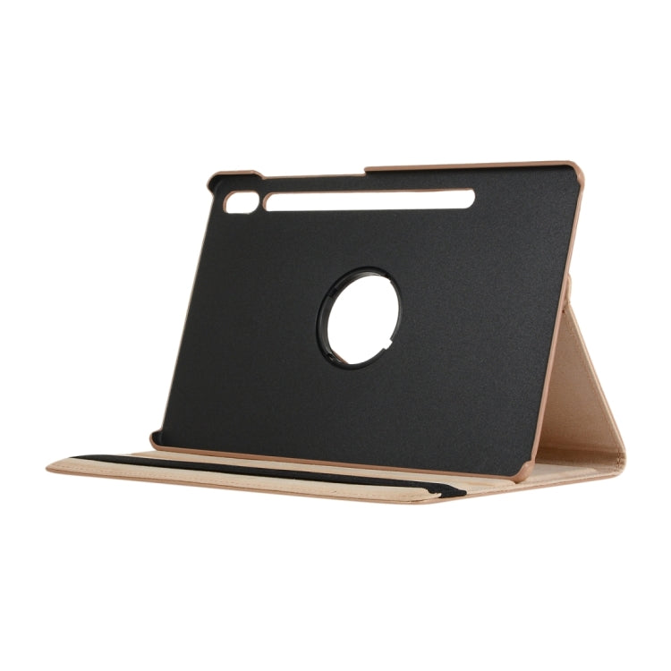 For Samsung Galaxy Tab S9 360 Degrees Rotation Holder Litchi Texture Leather Tablet Case(Red)