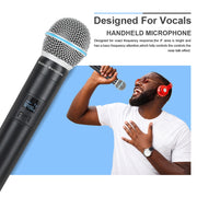 XTUGA A140-B Wireless Microphone System 4 BodyPack Headset Lavalier Microphone(UK Plug)