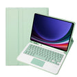 For Samsung Galaxy Tab S9 A710B-A Candy Color TPU Touch Bluetooth Keyboard Leather Tablet Case with Pen Holder(Light Green) - Samsung Keyboard by PMC TechLife | Online Shopping South Africa | PMC TechLife