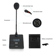 XTUGA A140-C Wireless Microphone System 4-Channel UHF Four Conference Mics(AU Plug)