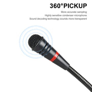 XTUGA A140-C Wireless Microphone System 4-Channel UHF Four Conference Mics(EU Plug)