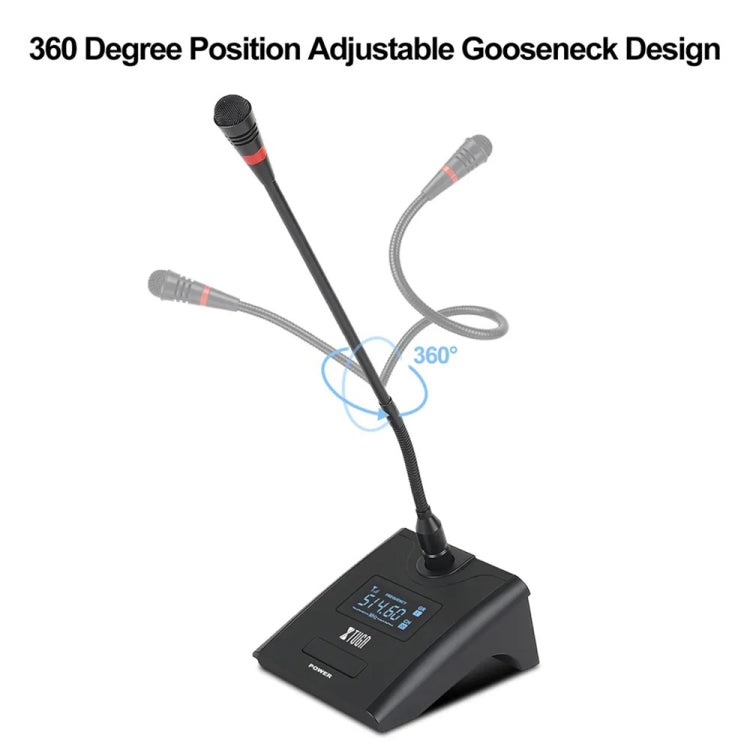 XTUGA A140-C Wireless Microphone System 4-Channel UHF Four Conference Mics(AU Plug)