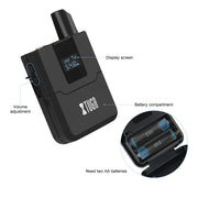 XTUGA A140-HB Wireless Microphone System 4 Channel Handheld Lavalier Headset Microphone(AU Plug)