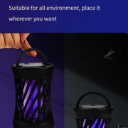 Household UV Light Touch Mosquito Repellent Lamp, Rechargeable(Black)