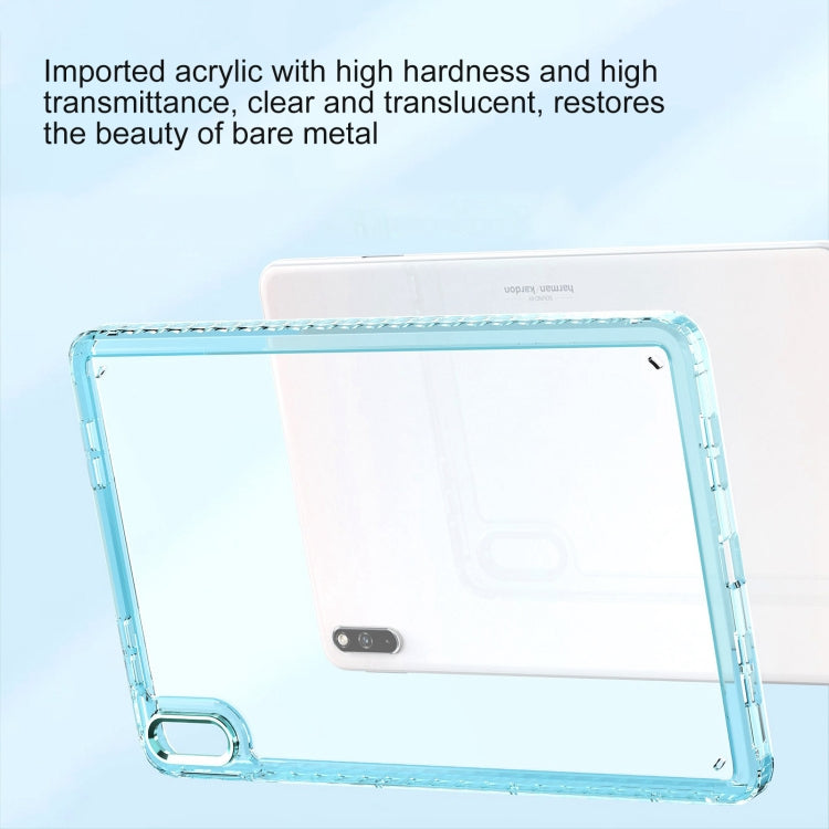 For Huawei MatePad 10.4 Clear Acrylic Shockproof Tablet Case(White)