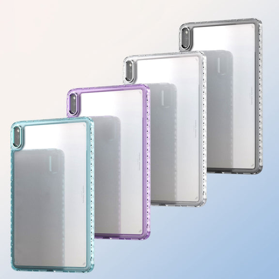 For Huawei MatePad 10.4 Clear Acrylic Shockproof Tablet Case(Purple)