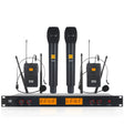 XTUGA A400-HB Professional 4-Channel UHF Wireless Microphone System with 2 Handheld & 2 Headset Microphone(UK Plug) - Microphone by XTUGA | Online Shopping South Africa | PMC TechLife | Buy Now Pay Later Mobicred