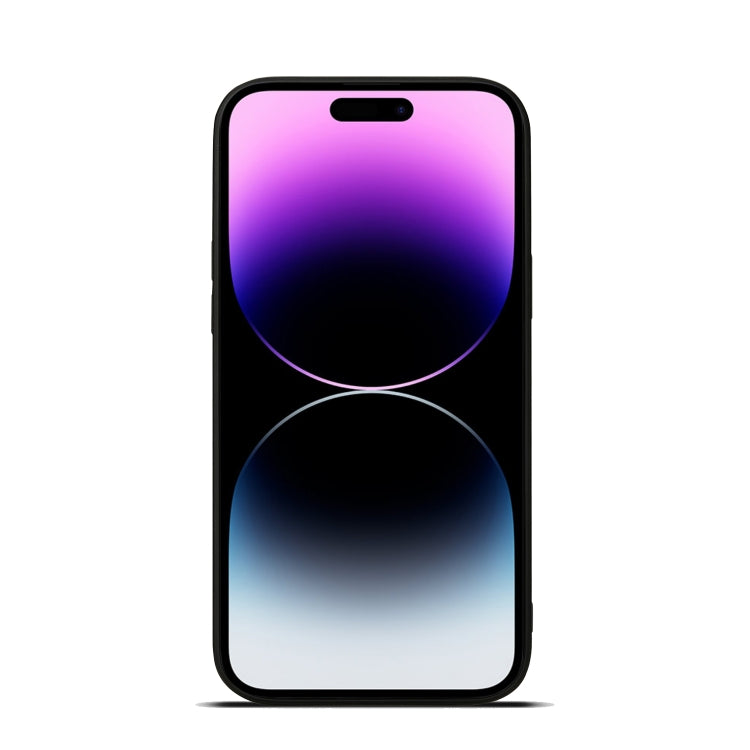 For iPhone 15 Pro Max Denior PU Single Card Slot Holder Phone Case(Blue)