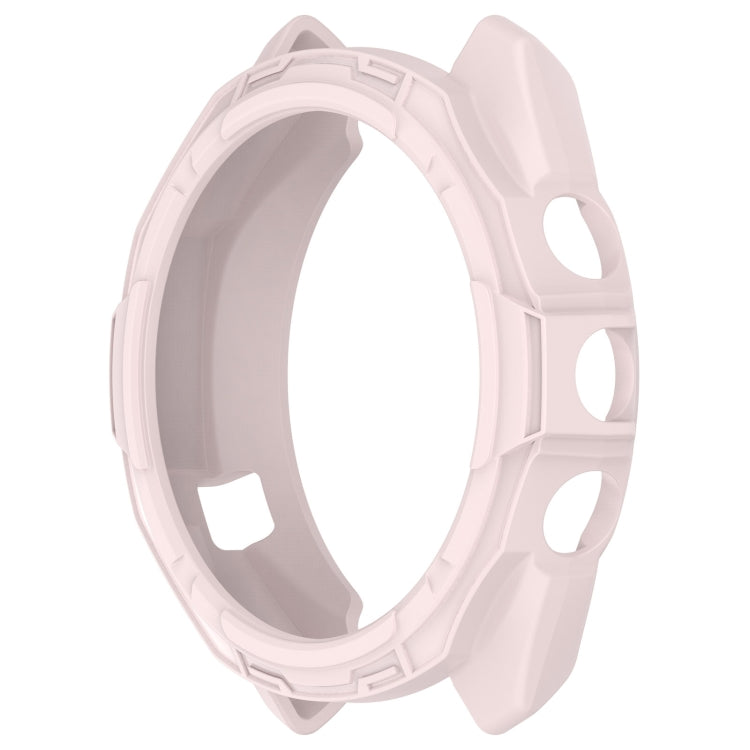 For Garmin Approach S70 47mm Armor Hollow Watch Protective Case(Light Pink)