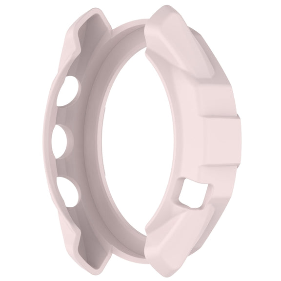 For Garmin Approach S70 47mm Armor Hollow Watch Protective Case(Light Pink)