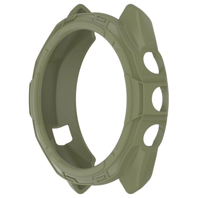 For Garmin Approach S70 42mm Armor Hollow Watch Protective Case(Green)