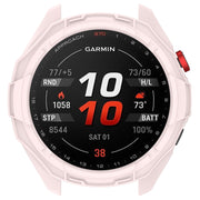 For Garmin Approach S70 42mm Armor Hollow Watch Protective Case(Light Pink)