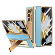 For Honor Magic V2 Shield Series Integrated Folding Phone Case(Blue+Gold) - Honor Cases by PMC TechLife | Online Shopping South Africa | PMC TechLife | Buy Now Pay Later Mobicred