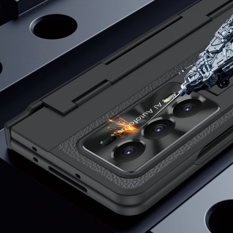 For Honor Magic V2 Shield Series Integrated Folding Phone Case(Silver+Gold)