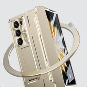 For Honor Magic V2 Integrated Folding Phone Case with Hinge(Champagne Gold)