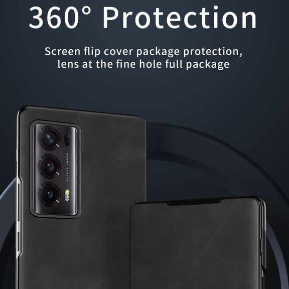 For Honor Magic V2 Celebrity Series Napa Texture Shockproof Phone Leather Case(Brown)