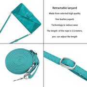 For Motorola Edge 2024 Dream Triangle Leather Phone Case with Lanyard(Green)